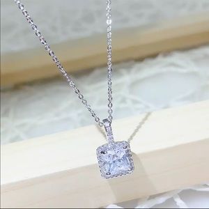 Stainless steel silver necklace
